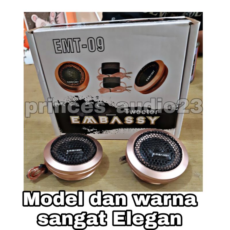 Jual Tweeter embassy EMT-09 body full besi kualitas jernih | Shopee ...