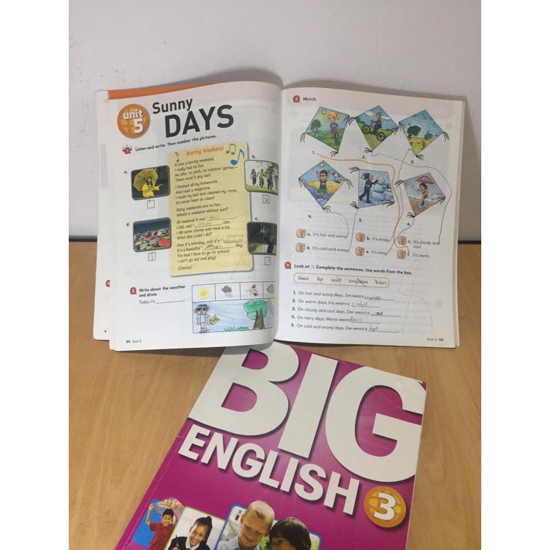 Jual Buku BIG ENGLISH 3 Pearson 1 set Student Book + Workbook (non baru ...