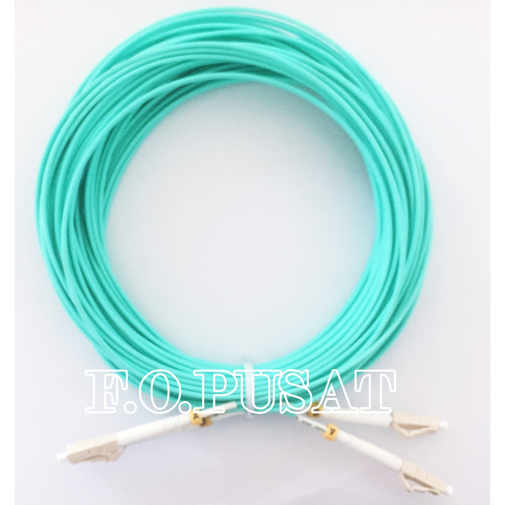 Jual Patchcord OM4 LC-LC Duplex MultiMode, 50/125um [15 Meter] | Shopee ...