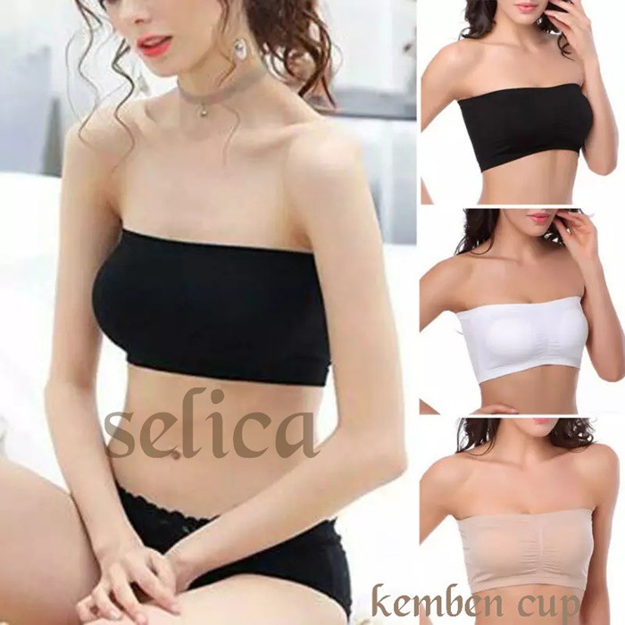 Jual Bra Kemben 754 Selica Tanpa Tali Stretch Mengikuti Body + Busa ...