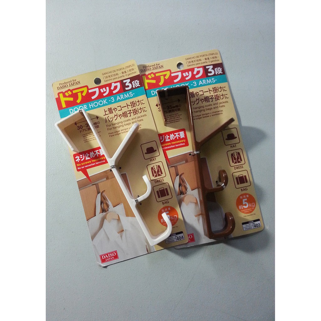 Jual Daiso Door Hook 3 arms Shopee Indonesia
