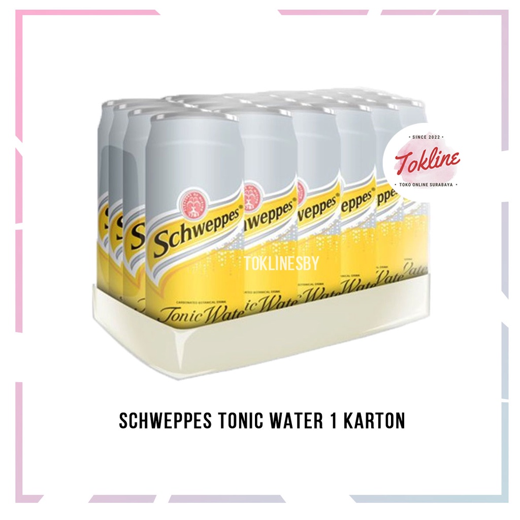 Jual [ 1 Karton Isi 24 Kaleng ] Schweppes Tonic Water 250ml Air Tonik ...