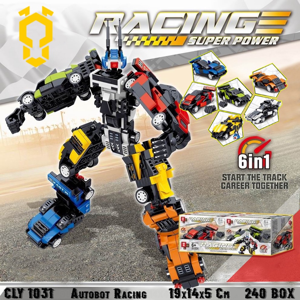 Jual CLY1031 Mobil Robot Tranformer Blok BLock Balok Bricks Tumpuk ...