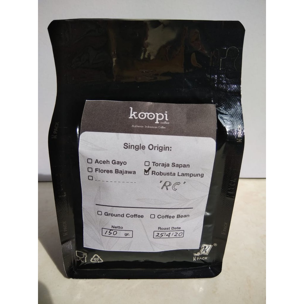 Jual koopi coffee Kopi Lampung Fine Robusta 150gr. Red Cherry | Shopee ...