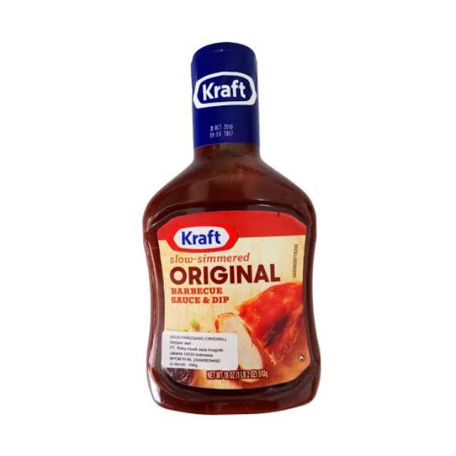 Jual KRAFT BBQ SAUCE ORIGINAL 510 GR Shopee Indonesia