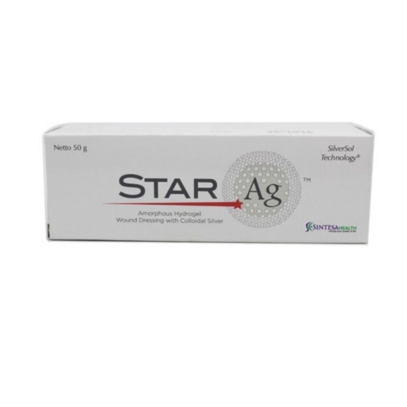 Jual star ag silversol 50g 50gram 50 g gram gr salep luka scar gel ...