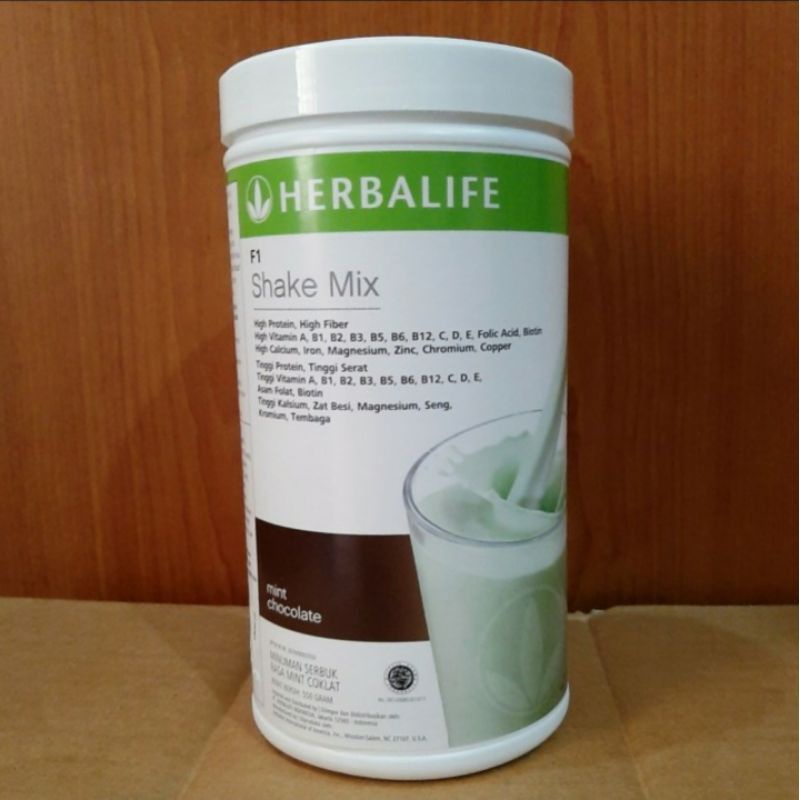 Jual Susu Diet Pelangsing Milkshake F1 Herbal life Chocomint Coklat ...
