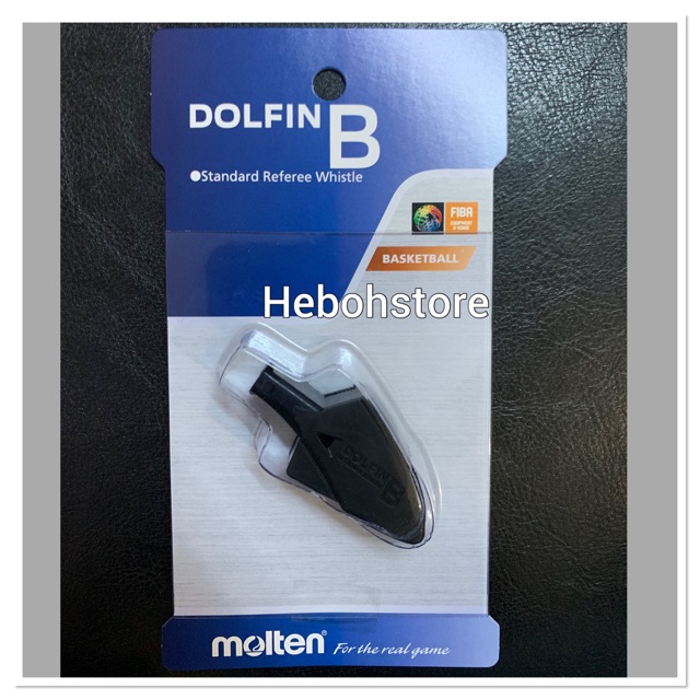 Molten Dolfin F Referee Whistle Black for Soccer Futbol RA0070-K-E