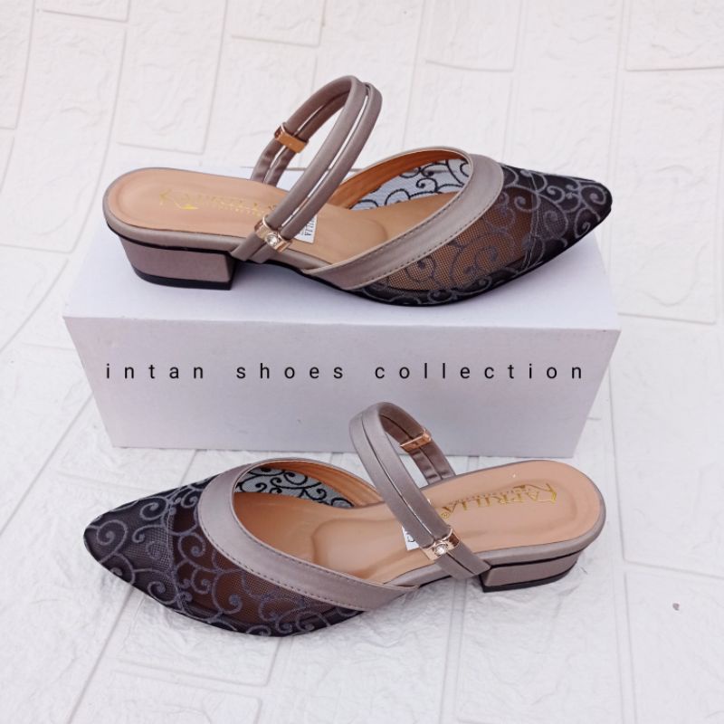 Jual Sepatu bustong brukat wanita hak tahu 3cm aprilia collection ...