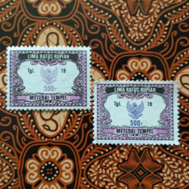 Jual Materai 500 Tahun 1991, 1992, 1993, 1994, 1995 Original - MTR011 ...