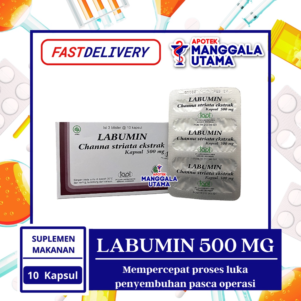 Jual LABUMIN 500 MG PER BLISTER ISI 10 KAPSUL | Shopee Indonesia