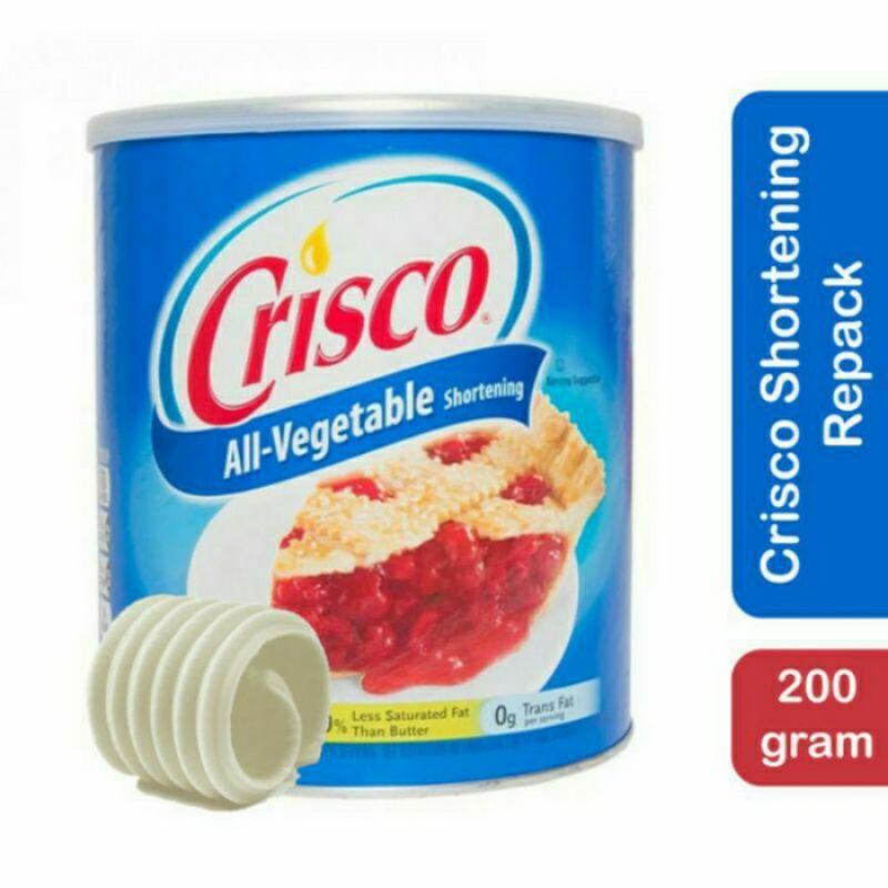 Jual Crisco Shortening Repack 200 Gram Mentega Putih All Vegetable 200gr Shopee Indonesia