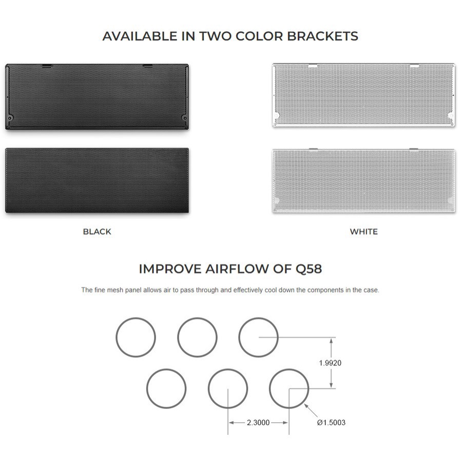 Jual LIAN LI Q58 Mesh Kit | Side Panel Airflow Upgrade | Shopee Indonesia