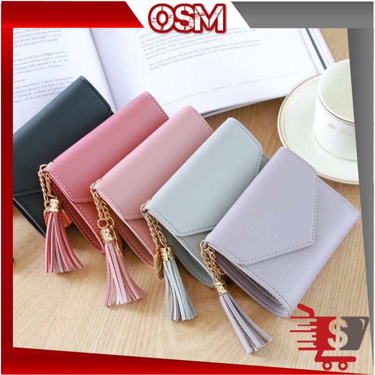 Jual Osm D Dompet Lipat Mini Polos Dompet Cewek Dompet Fashion