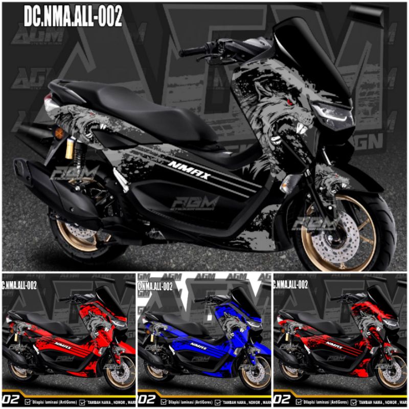 Jual Stiker Decal Sticker Nmax New Wolf Serigala / Stiker full body ...