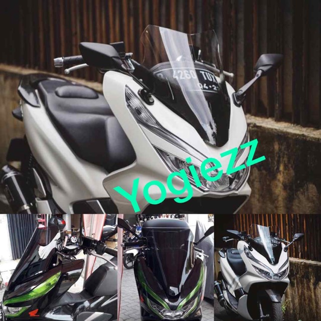 Jual Winshield pcx evo winshield pcx evo visor wind shield pcx lokal ...