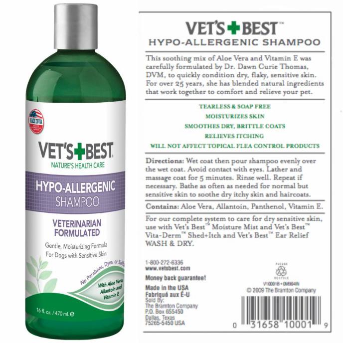 Jual Shampo anjing Vets Best HypoAllergenic Shampoo 16oz 470ml