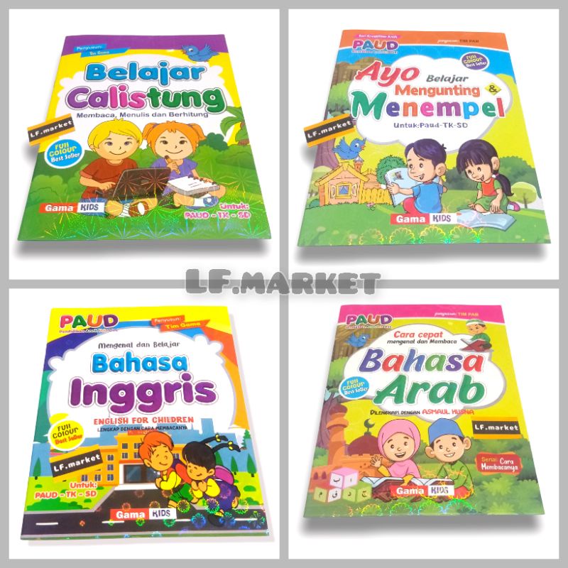 Jual Kumpulan Buku Belajar PAUD TK SD - A4 Full Colour | Shopee Indonesia