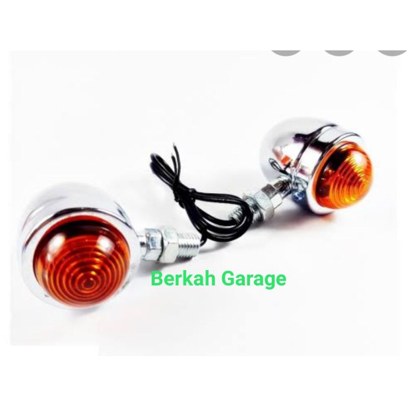 Jual Lampu Sen Model Cb Mini Bulat Crum Universal | Shopee Indonesia