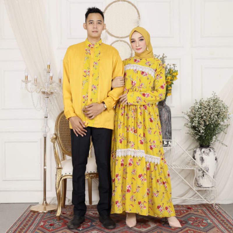 Jual baju muslim couple kondangan pengajian keluarga terbaru Shopee