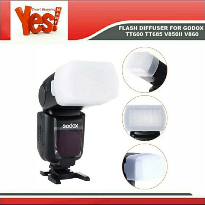 Jual Omni Bounce Flash Diffuser Godox TT520 II TT560 II TT600 TT685