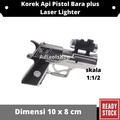 Jual Korek Api Pistol Bara Plus Laser Lighter Shopee Indonesia