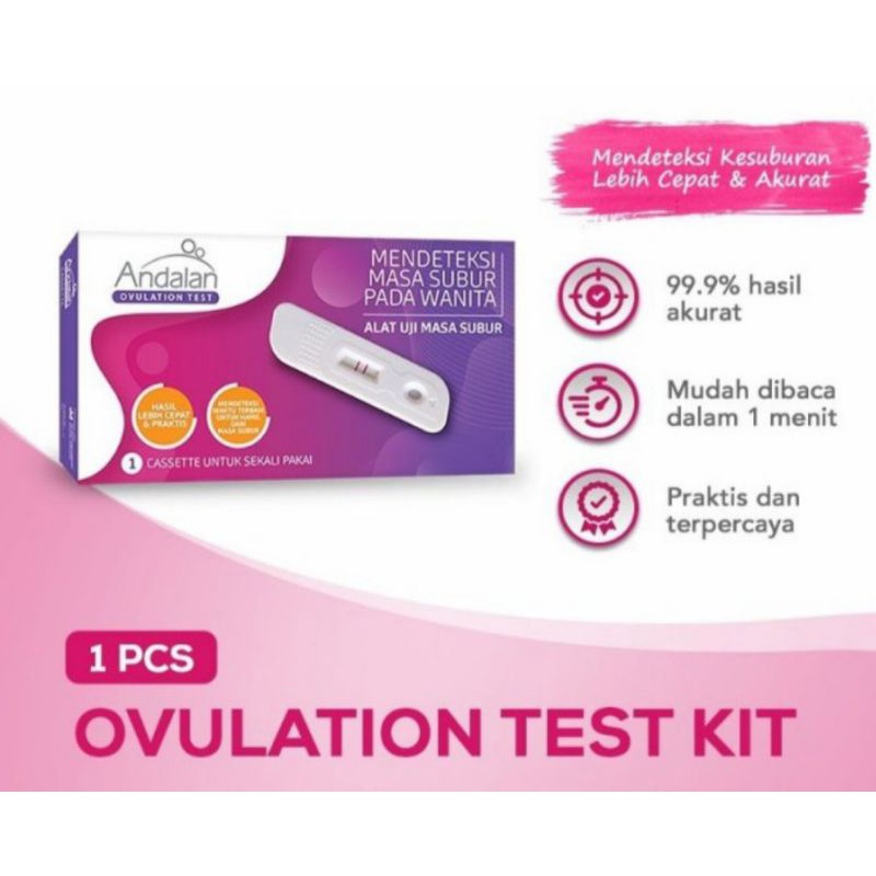 Jual Test Kesuburan Andalan Ovulation Test Kit Alat Tes Masa Subur