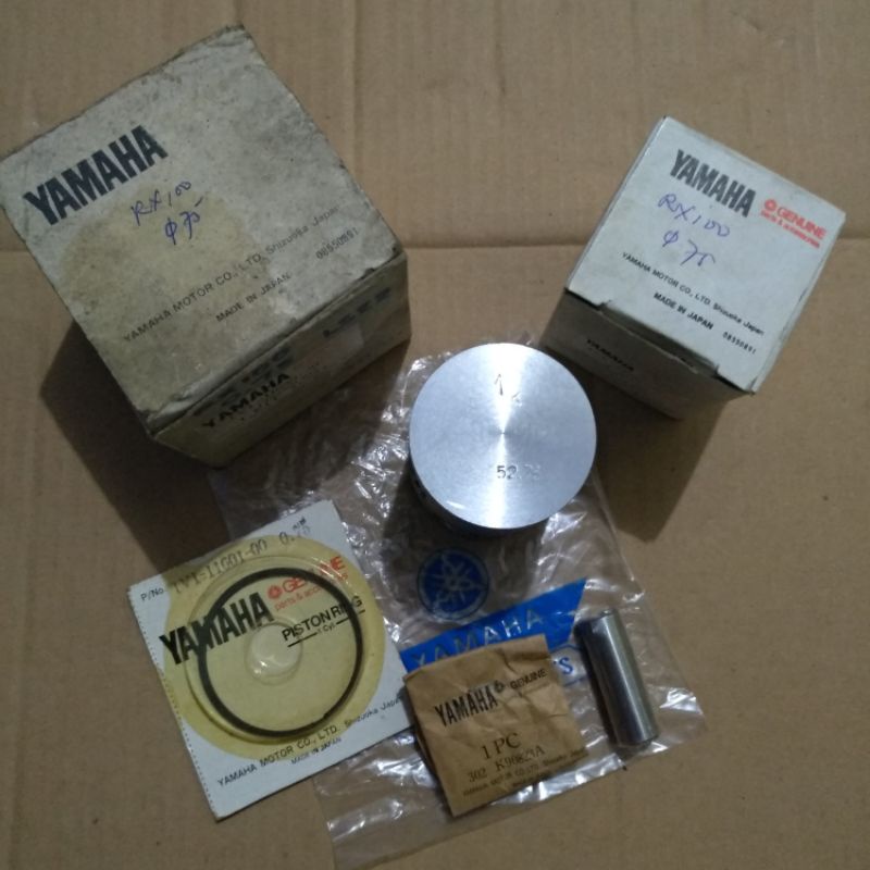 Jual PISTON KIT RX100 RX 100 ORIGINAL YAMAHA 0,75 NOS | Shopee Indonesia