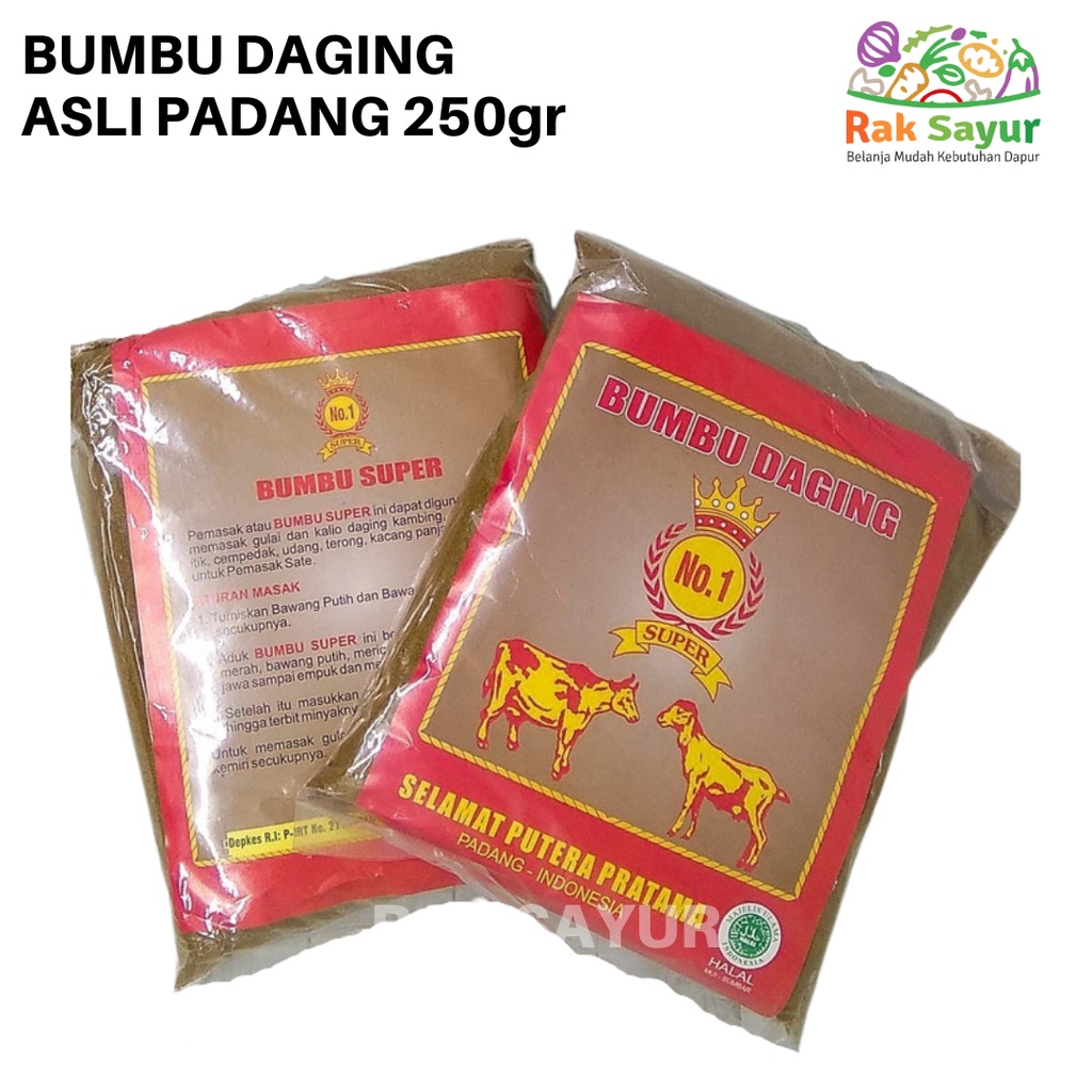 Jual Bumbu Daging Super 250gr Gulai Daging Kambing Sapi Asli Padang