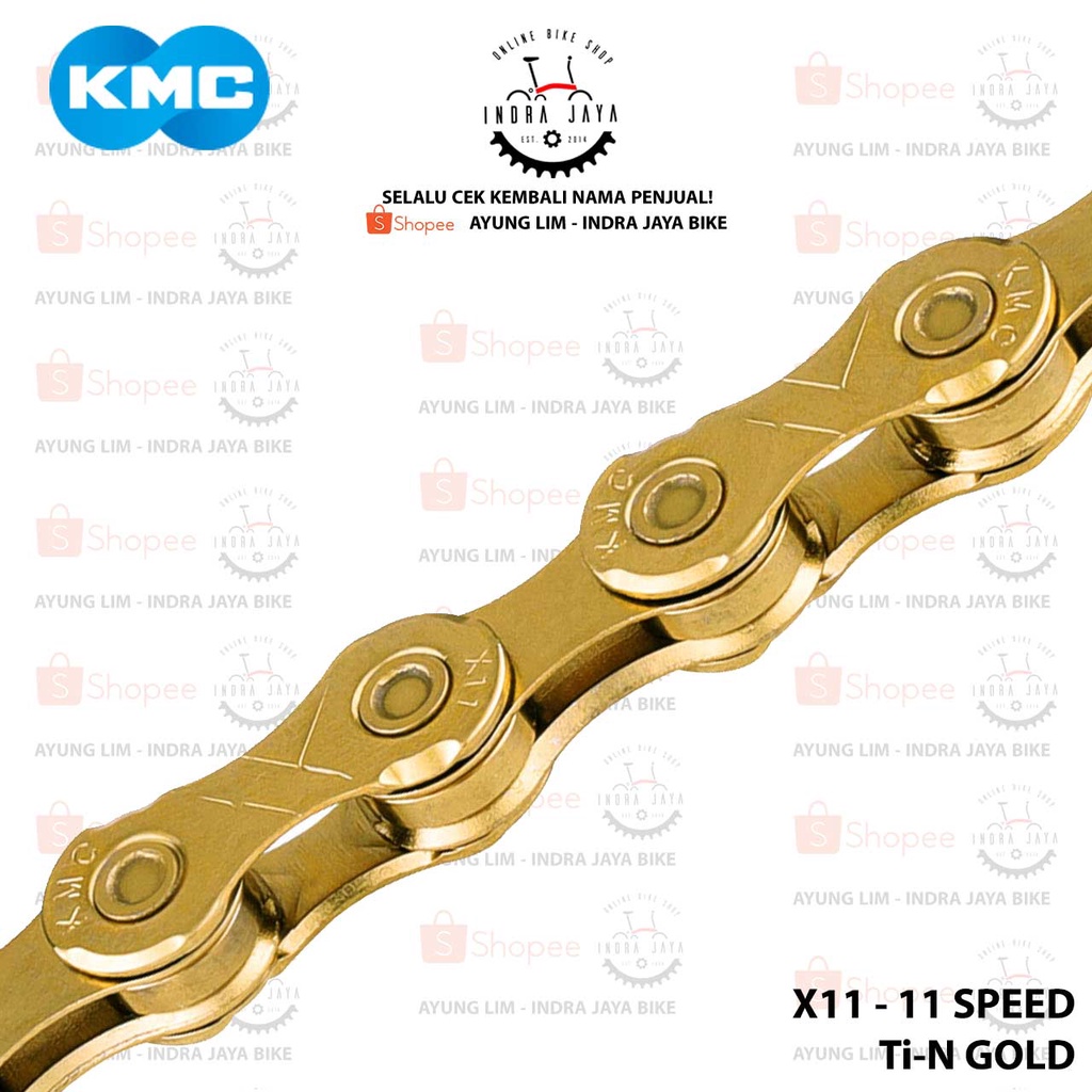 Jual RANTAI SEPEDA KMC X11 Chain 11 Speed ORIGINAL MADE IN