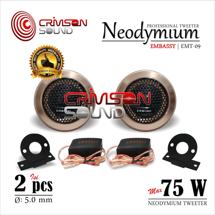 Jual TWEETER EMBASSY EMT-09 NEODYMIUM FULL BESI | Shopee Indonesia