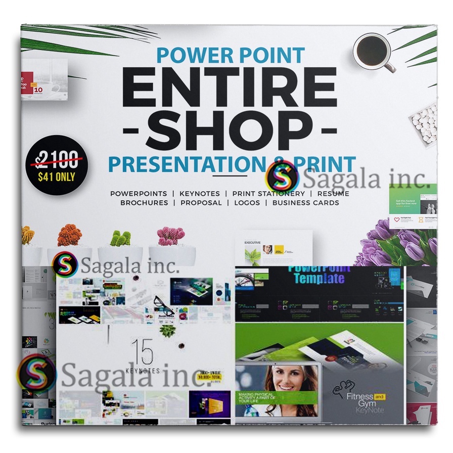 Jual TEMPLATE POWERPOINT ENTIRE SHOP PRESENTATION PRINT PRESENTASI ...