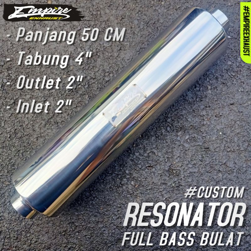 Jual Resonator Racing Custom Manual Matic Full Bass Bulat Empire ...