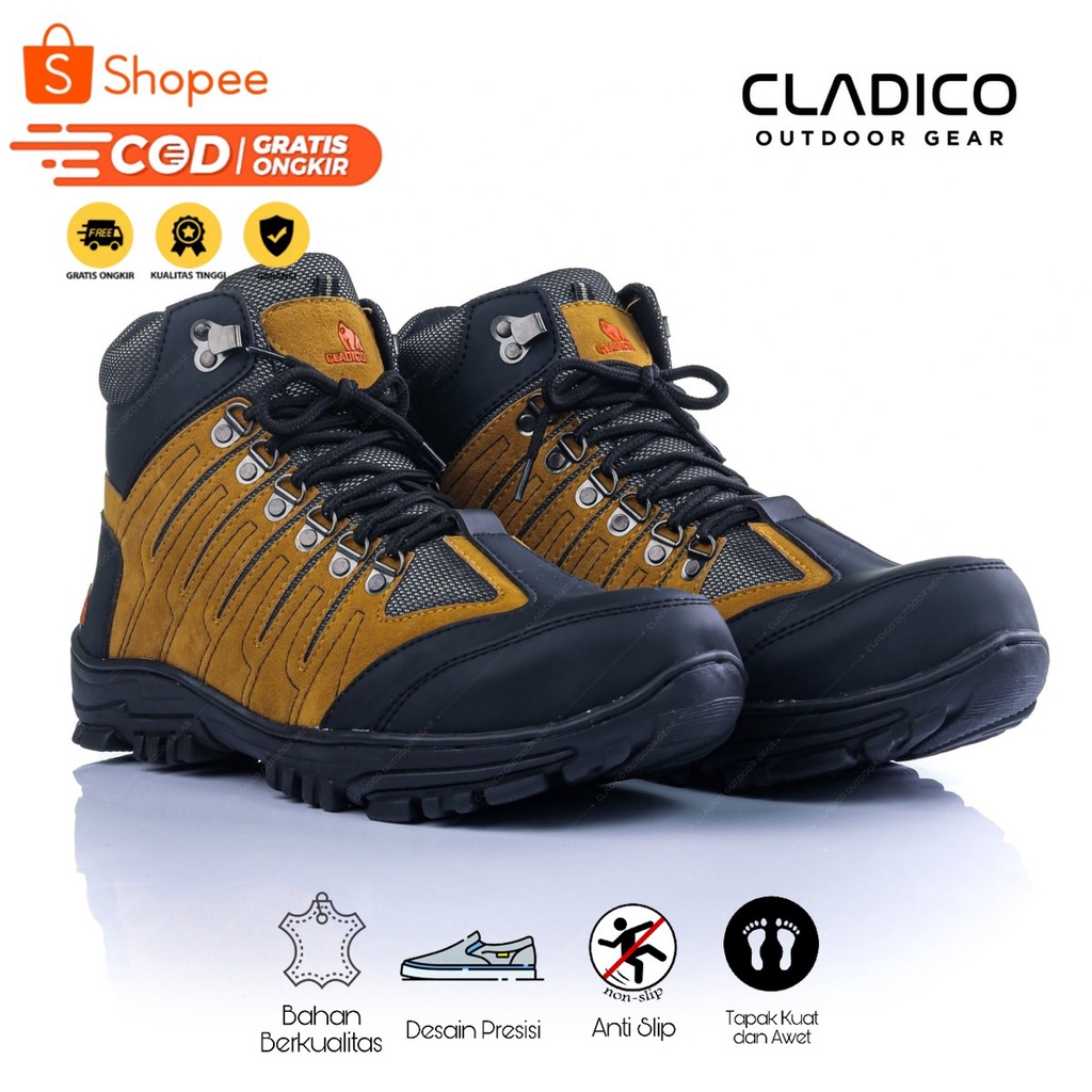 Jual Sepatu Safety Septi Safty Ujung Besi Boots Pria Original Best Seller Cladico Coupe Shopee