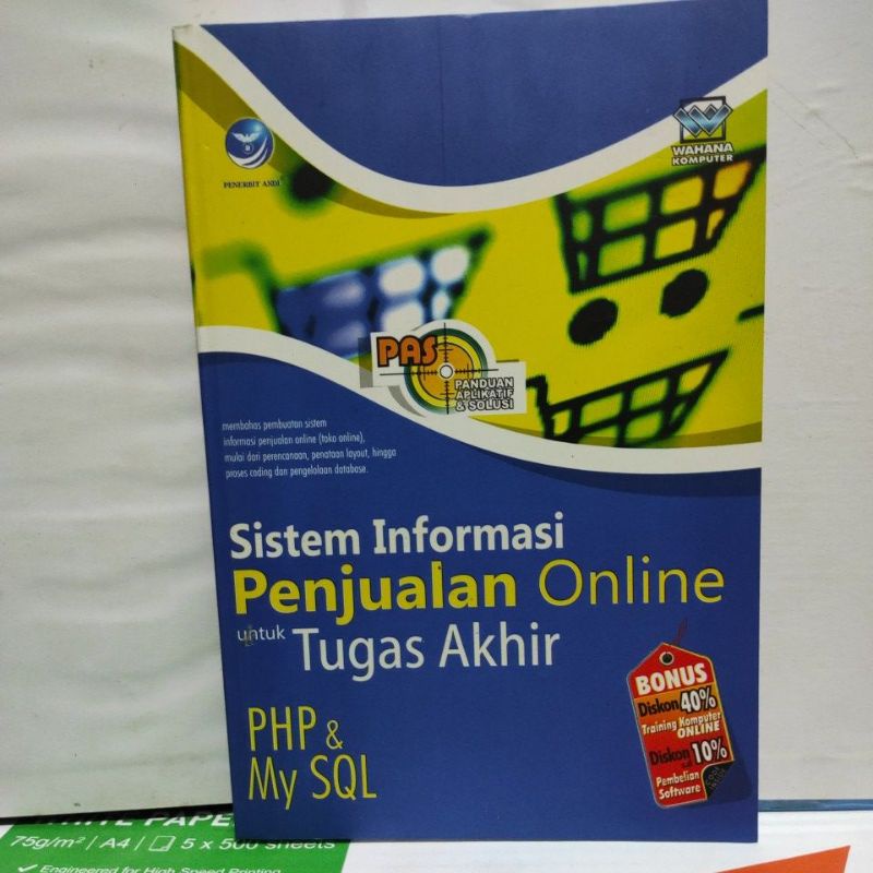 Desain Sampul Buku Tugas Akhir: Sistem Informasi Penjualan Online – Sebuah Kajian Komprehensif