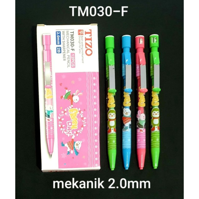 Jual 12pc Pensil Mekanik Tizo Isi 2 0mm Shopee Indonesia