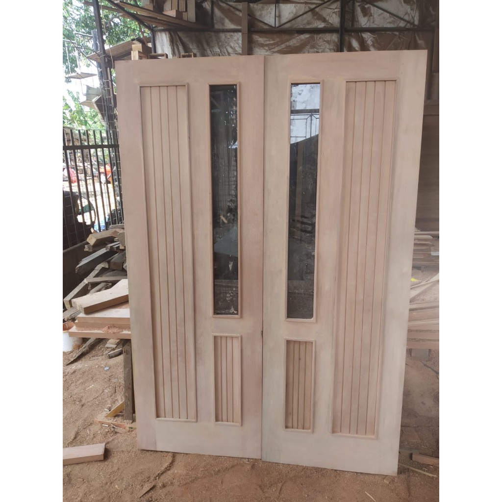 Jual Pintu Kayu Mahoni Shopee Indonesia 