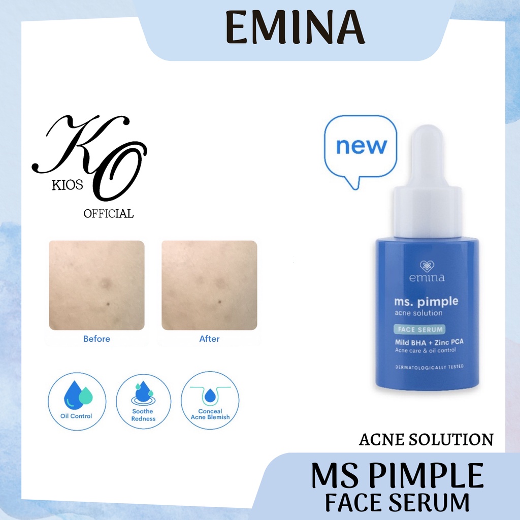 Jual Emina Ms Pimple Acne Solution Face Serum 30ml | Shopee Indonesia