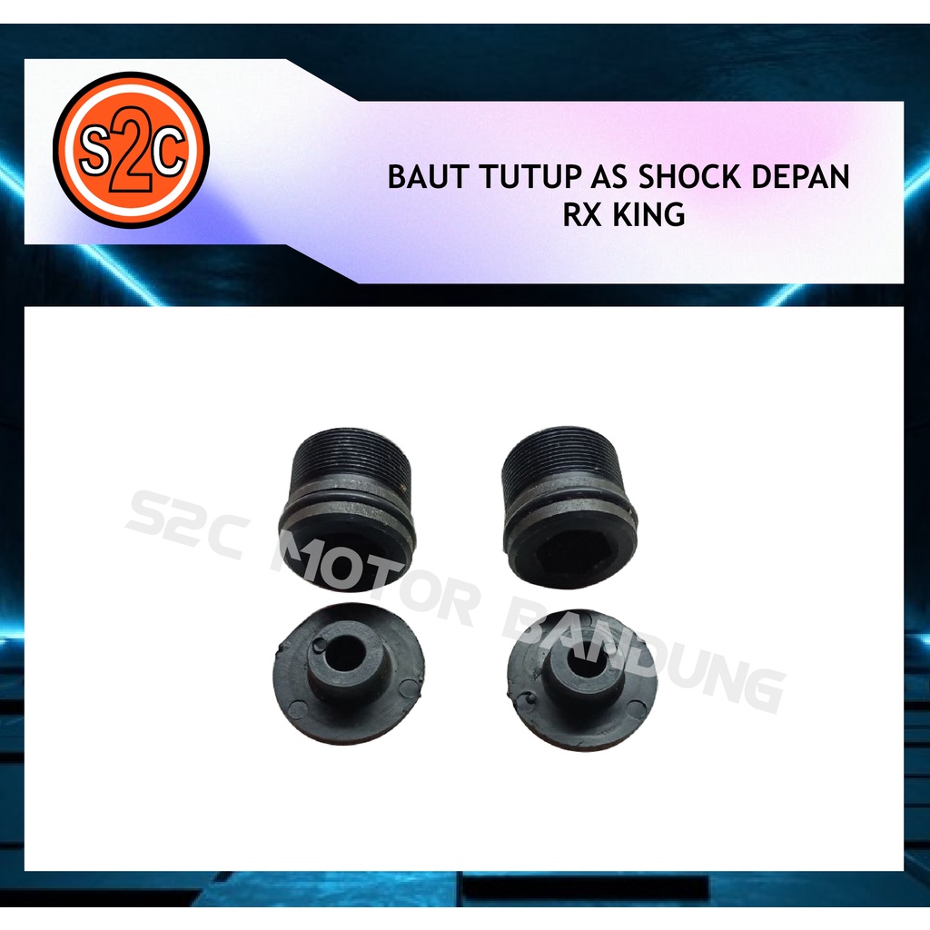 Jual BAUT TUTUP AS SHOCK DEPAN RX KING RXKING ISI SEPASANG PLUS KARET ...