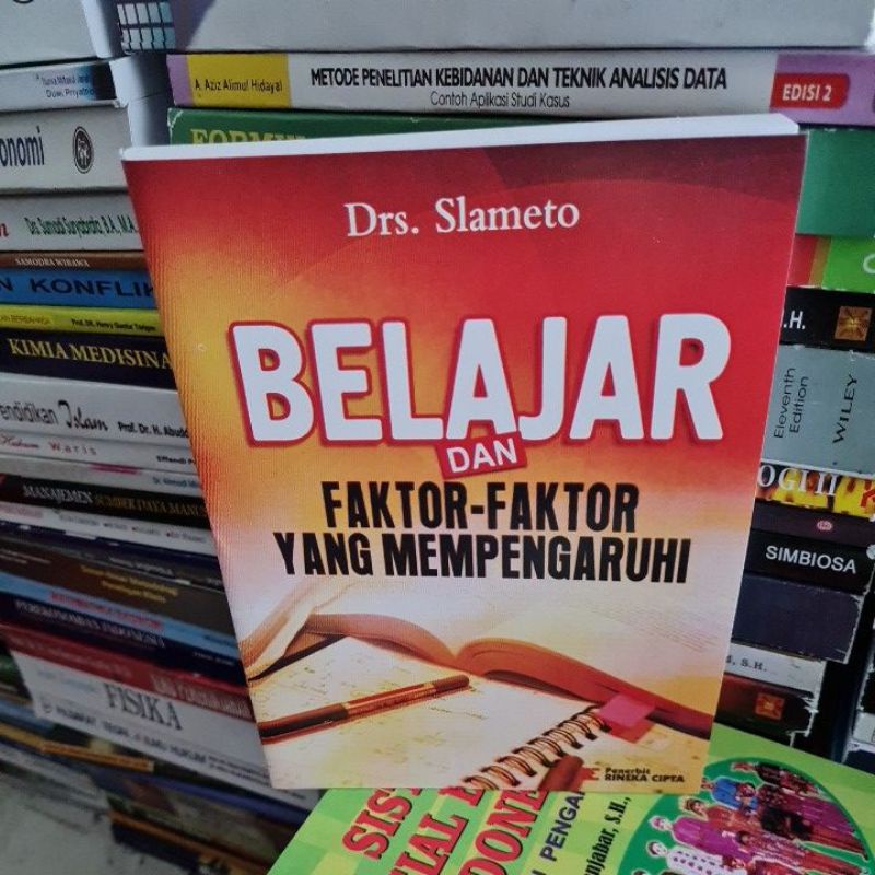 Jual Belajar Dan Faktor-Faktor Yang Mempengaruhi By Slameto | Shopee ...