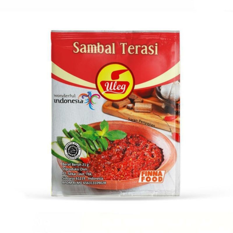 Jual Sambal Terasi Uleg 1 Pack 10 Sachet 20 G Shopee Indonesia