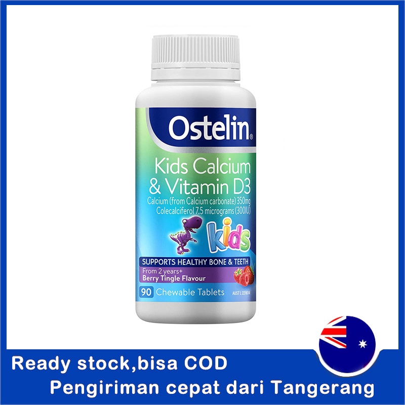Jual Ostelin Kids Vitamin D and Calcium 90 tablets Shopee Indonesia