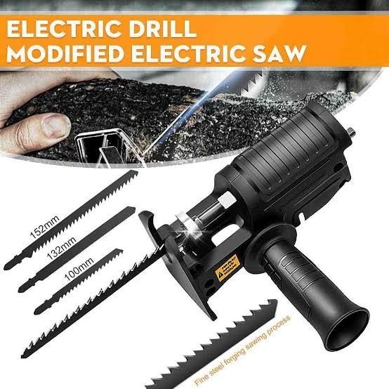 Jual Adapter Adaptor Mesin Bor Jadi Gergaji Kayu Jig Saw Reciprocating ...
