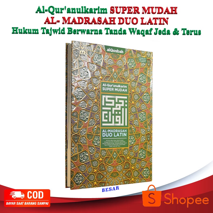 Jual Al Quran Almadrasah Duo Latin A4 / Al Quran A4 Hafazan Junior ...