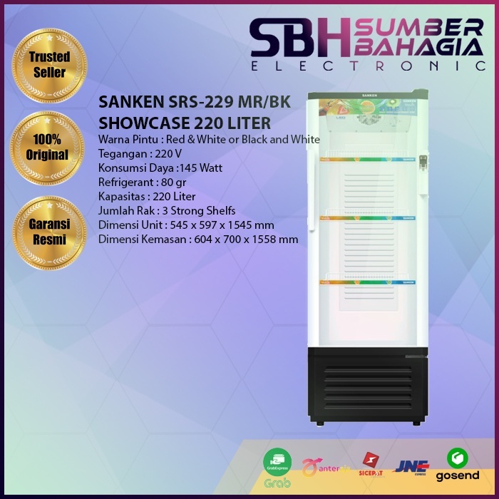 Jual Sanken Srs Mr Bk Showcase Liter New Khusus Bandung Shopee Indonesia