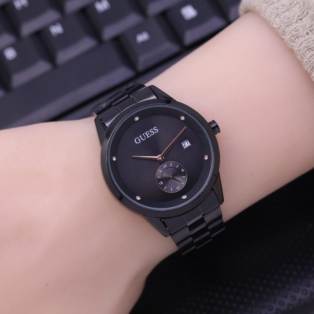 Jual New Jam Tangan Wanita Guess Detik LS Tanggal Aktif Free Baterai ...