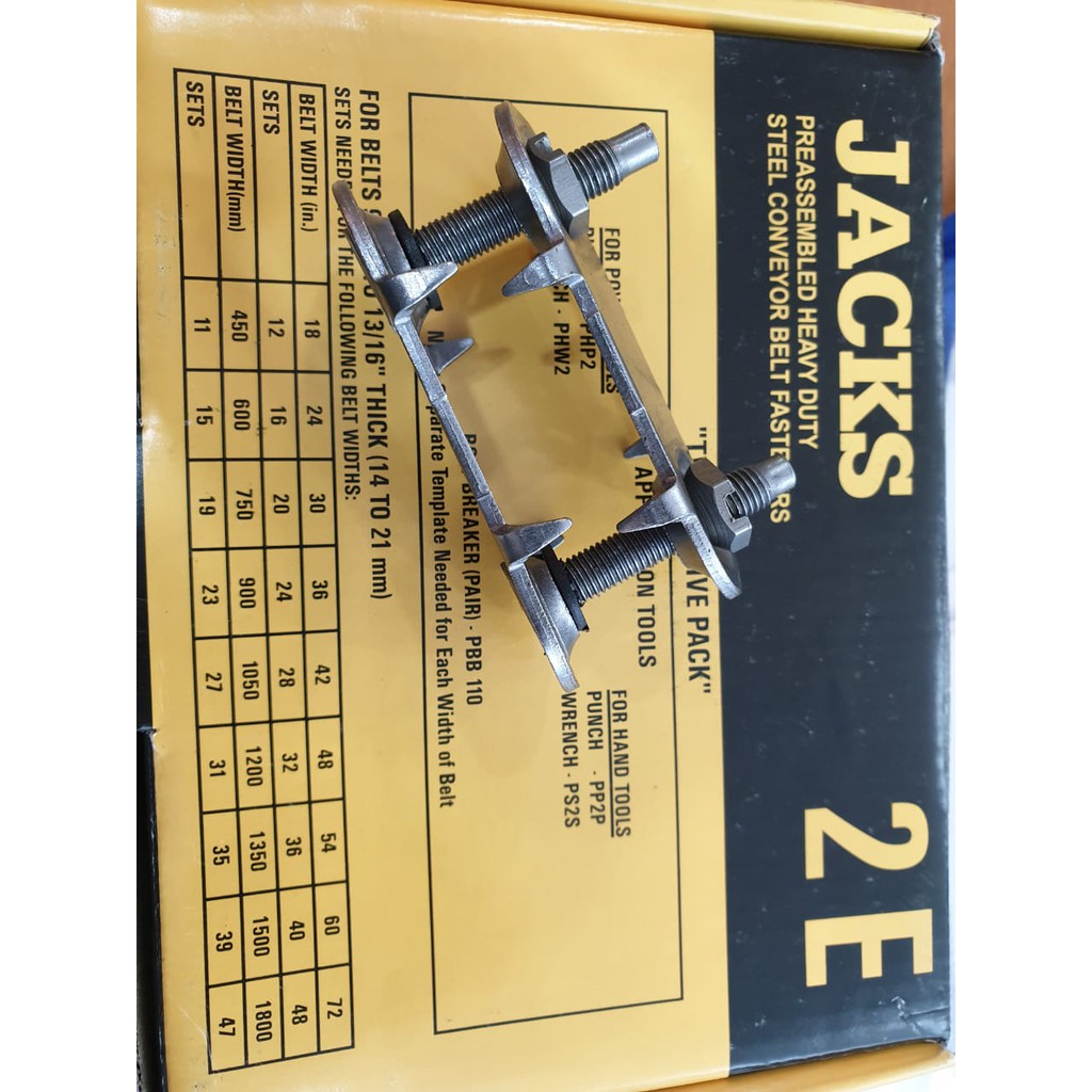 Jual JACKS SOLID PLATE FASTENER UK 2E ( Bukan Flexco KUALITAS SAMA ...