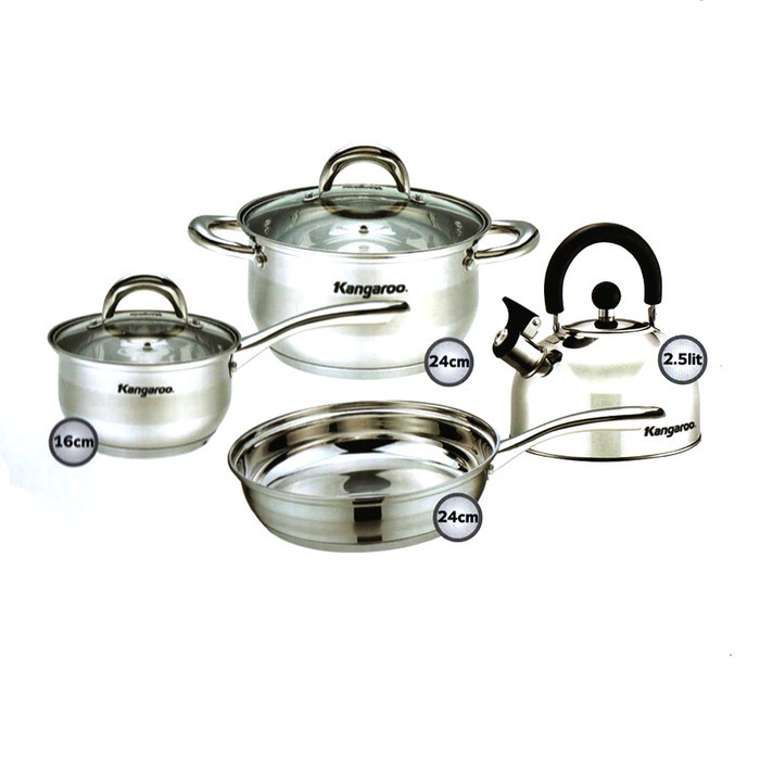 Jual Kangaroo KG998 Cookware Set Dengan Teknologi Nano - Original ...