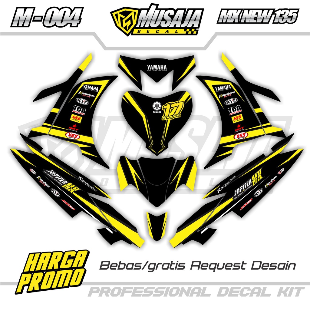 Jual Decal Jupiter MX new full body - Decal stiker motor jupiter MX new