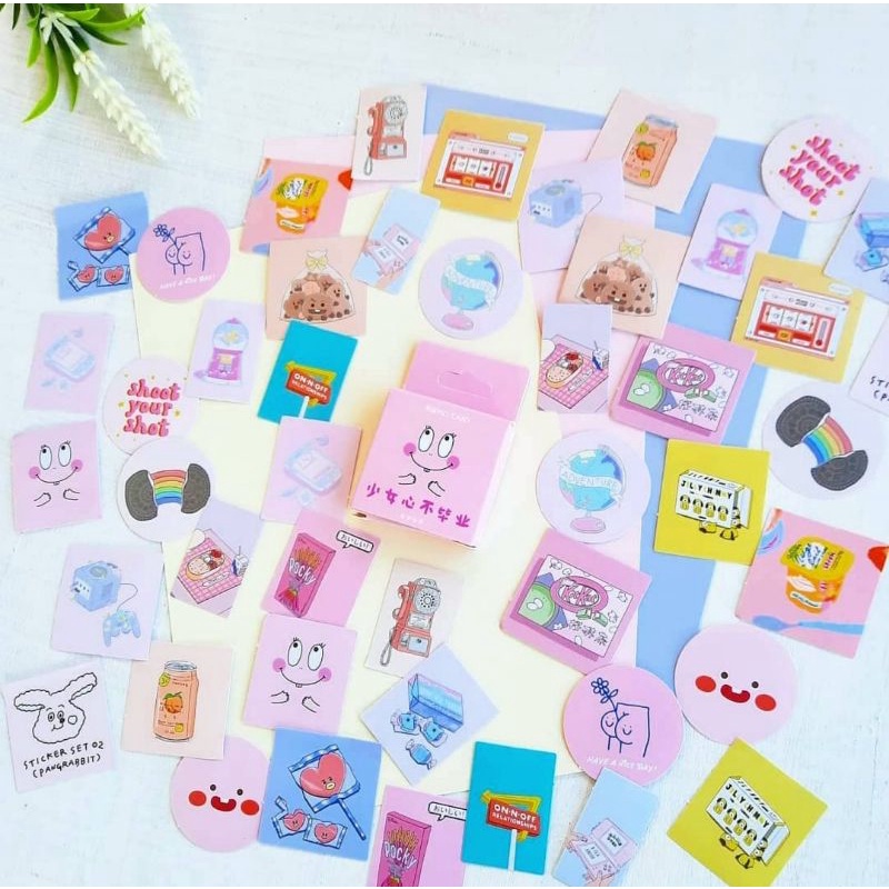Jual Sticker aesthetic - stiker motif lucu - sticker bujo (part 2